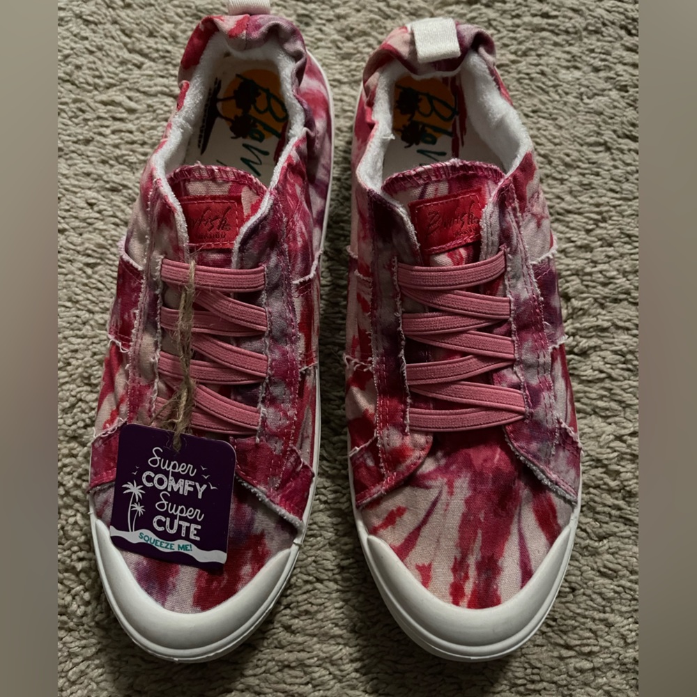 Blowfish pink tie dye slip on sneakers size 11